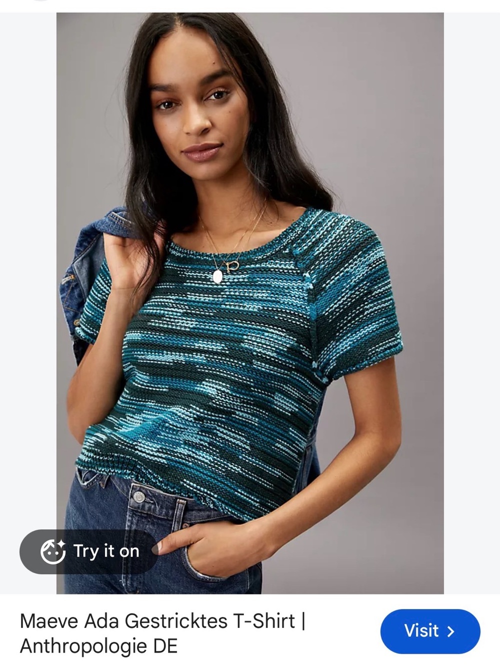 Anthropologie Maeve Ada Blue Stripe Blouse